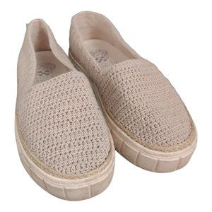 Vince Camuto Relinsta Tan Crochet Platform Slip On Sneaker Women's 6.5M